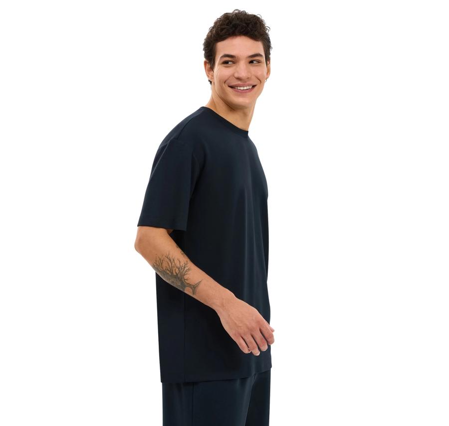 Skechers M Relaxed Fıt T-Shirt Erkek T-Shirt Lacivert Skechers M Relaxed Fıt T-Shirt Erkek T-Shirt Lacivert