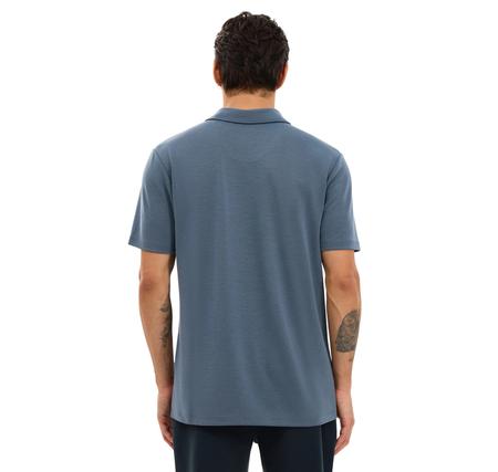 Skechers M Soft Touch Pique Polo Erkek T-Shirt Gri Skechers M Soft Touch Pique Polo Erkek T-Shirt Gri