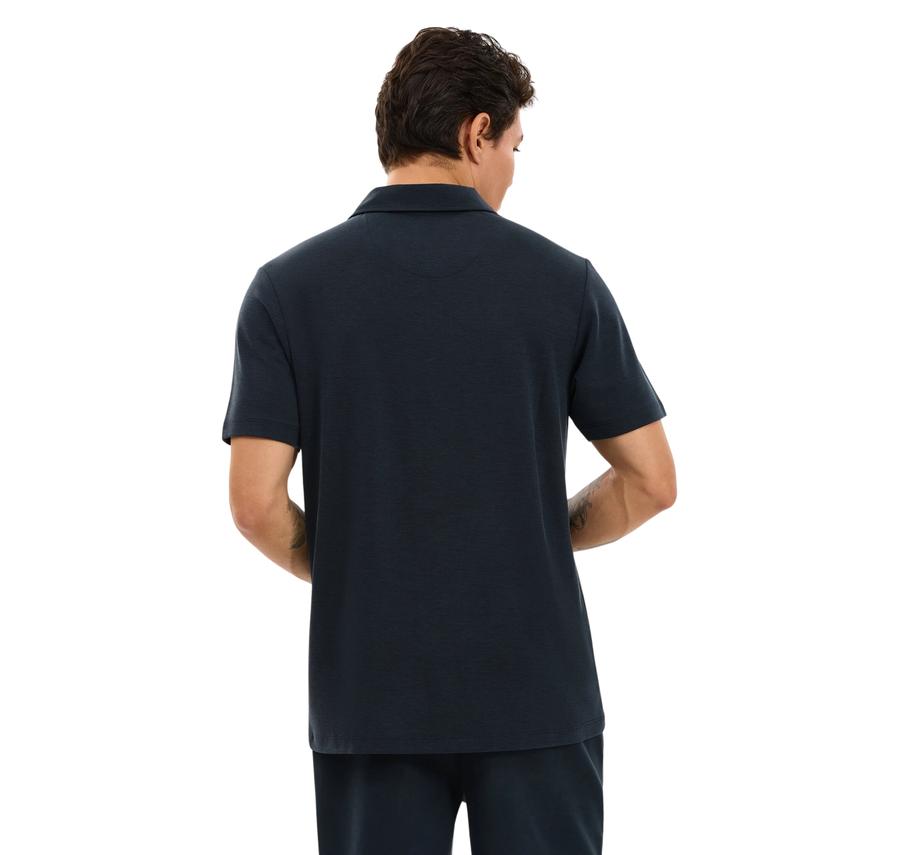 Skechers M Soft Touch Pique Polo Erkek T-Shirt Siyah Skechers M Soft Touch Pique Polo Erkek T-Shirt Siyah