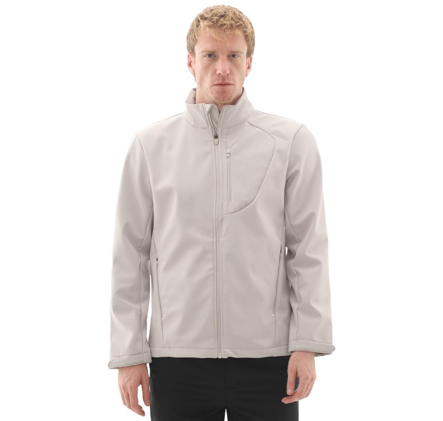 Skechers M Softshell Basic Jacket Erkek Ceket Gri Skechers M Softshell Basic Jacket Erkek Ceket Gri