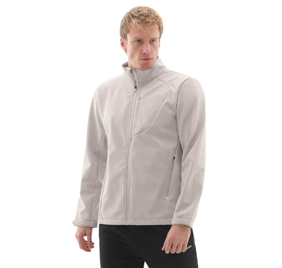 Skechers M Softshell Basic Jacket Erkek Ceket Gri Skechers M Softshell Basic Jacket Erkek Ceket Gri