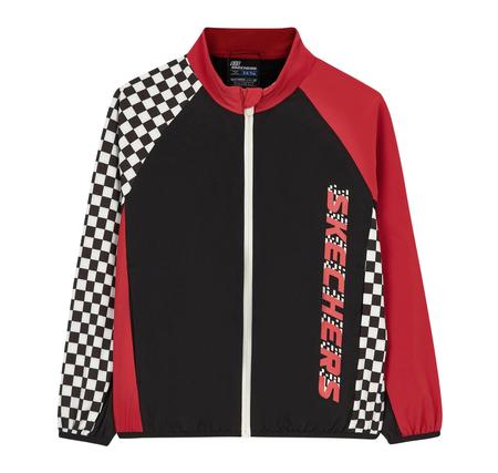 Skechers Micro Collection B Full Zip  Jacket Çocuk Ceket Siyah
