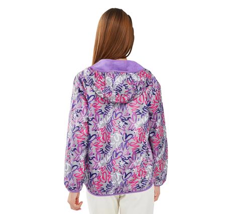 Skechers Micro Collection G Full Zip Hoodie Sweatshirt Çocuk Pembe