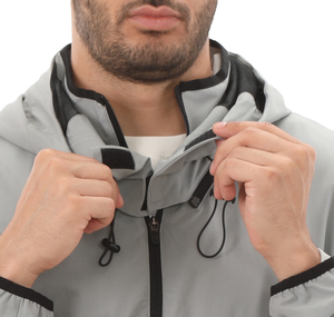 Skechers Micro Collection M Hooded Jacket Erkek Ceket Gri