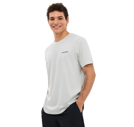 Skechers Organic Coll. M Short Sleeve  T-Shirt Erkek T-Shirt Beyaz