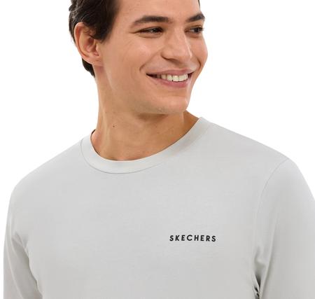 Skechers Organic Coll. M Short Sleeve  T-Shirt Erkek T-Shirt Beyaz