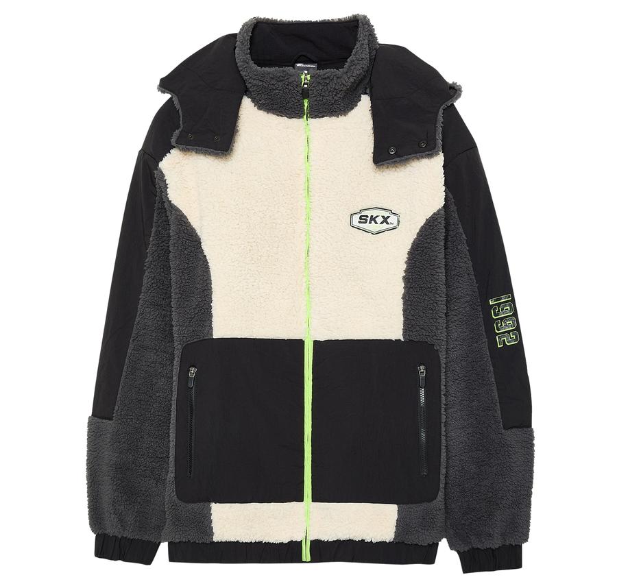 Skechers Outdoor Fleece Erkek Ceket Antrasit Skechers Outdoor Fleece Erkek Ceket Antrasit