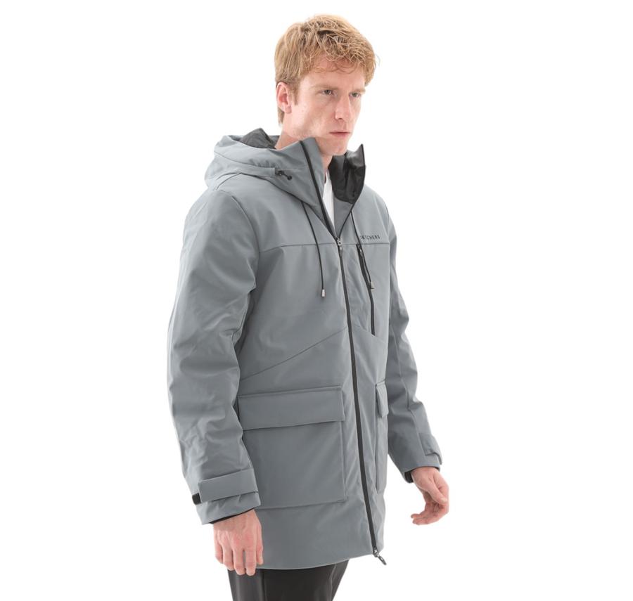 Skechers Outerwear Erkek Mont Gri Skechers Outerwear Erkek Mont Gri
