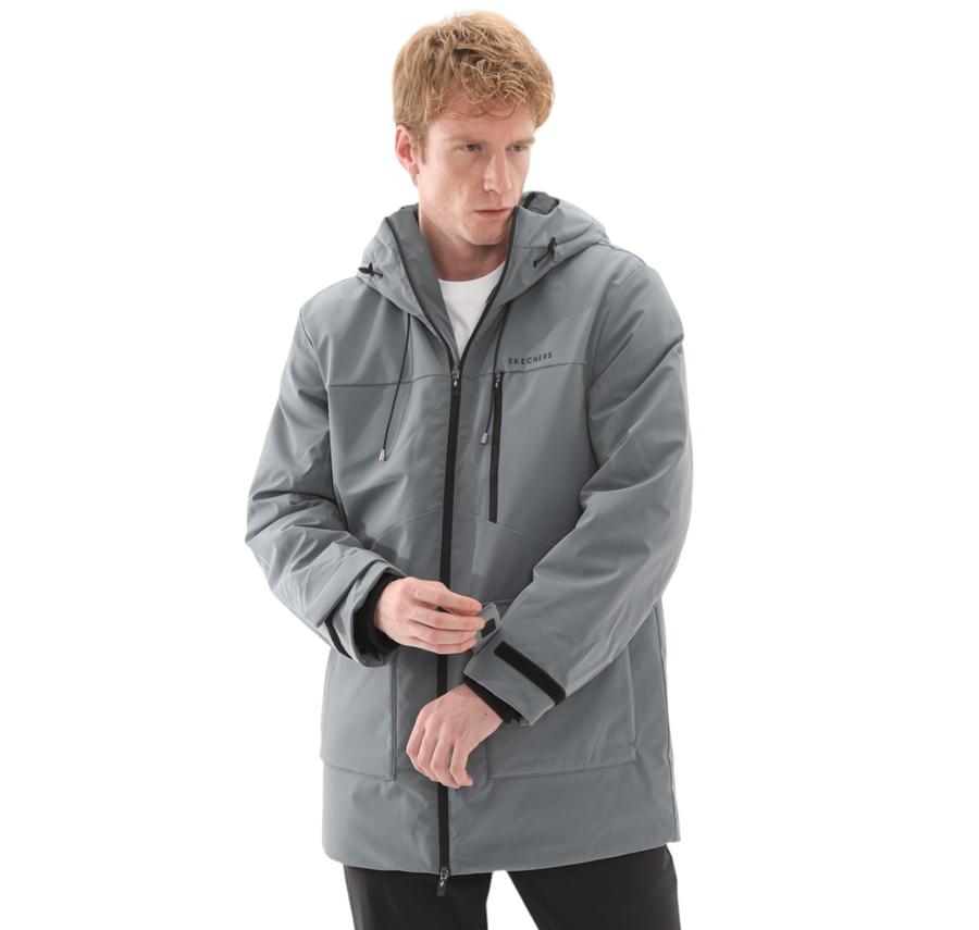 Skechers Outerwear Erkek Mont Gri Skechers Outerwear Erkek Mont Gri