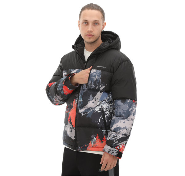 Skechers Outerwear Erkek Mont Siyah Skechers Outerwear Erkek Mont Siyah