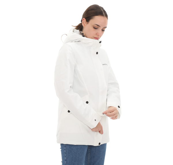 Skechers Outerwear Kadın Mont Beyaz Skechers Outerwear Kadın Mont Beyaz