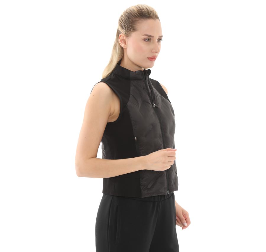 Skechers Outerwear W Padded Lightweight Vest Kadın Yelek Siyah Skechers Outerwear W Padded Lightweight Vest Kadın Yelek Siyah