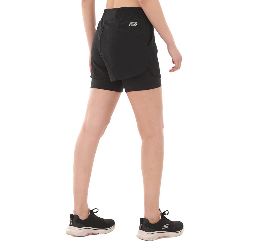 Skechers Performance Coll. W 4 İnch 2 İn 1 Short Kadın Şort Ve Kapri Siyah Skechers Performance Coll. W 4 İnch 2 İn 1 Short Kadın Şort Ve Kapri Siyah