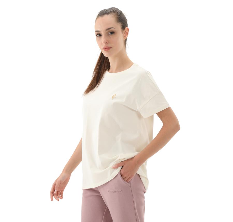 Skechers Performance Tops W Crew Neck T-Shirt Kadın T-Shirt Beyaz Skechers Performance Tops W Crew Neck T-Shirt Kadın T-Shirt Beyaz