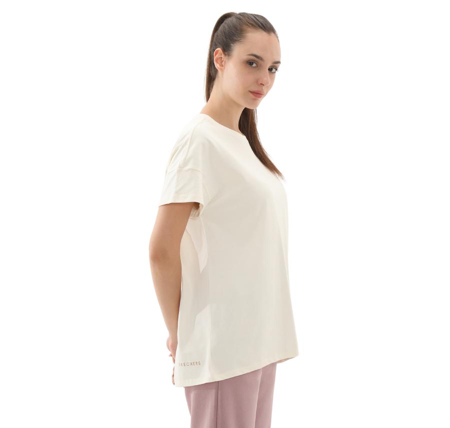 Skechers Performance Tops W Crew Neck T-Shirt Kadın T-Shirt Beyaz Skechers Performance Tops W Crew Neck T-Shirt Kadın T-Shirt Beyaz