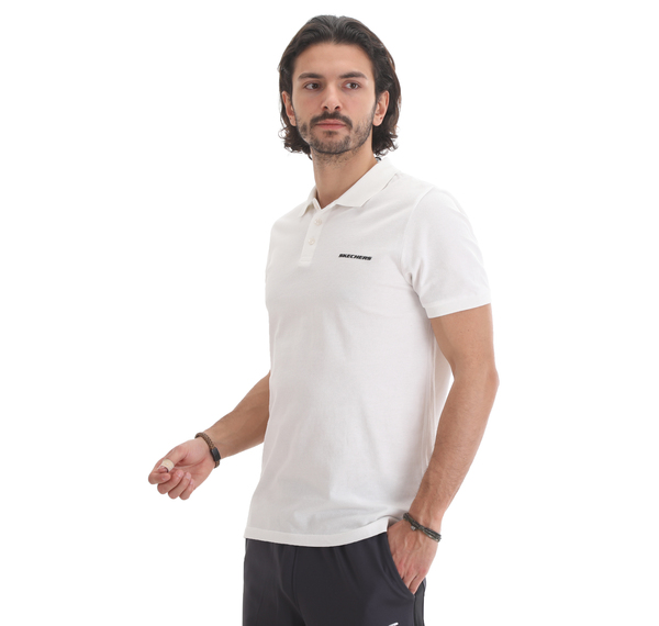 Skechers Polo M Short Sleeve Polo Erkek T-Shirt Krem Skechers Polo M Short Sleeve Polo Erkek T-Shirt Krem