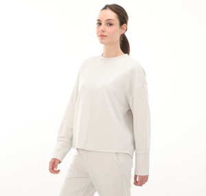 Skechers Soft Touch W Crew Neck  Sweatshirt Kadın Sweatshirt Beyaz