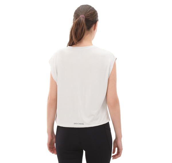 Skechers Soft Touch W Tank T-Shirt Kadın T-Shirt Beyaz Skechers Soft Touch W Tank T-Shirt Kadın T-Shirt Beyaz