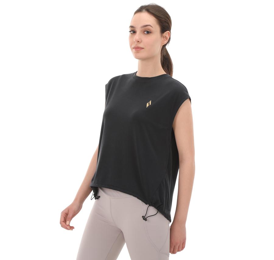 Skechers Soft Touch W Tank T-Shirt Kadın T-Shirt Siyah Skechers Soft Touch W Tank T-Shirt Kadın T-Shirt Siyah