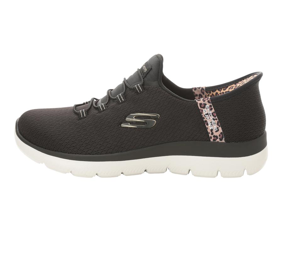 Skechers Summıts Leopard Chıc Kadın Spor Ayakkabı Siyah Skechers Summıts Leopard Chıc Kadın Spor Ayakkabı Siyah