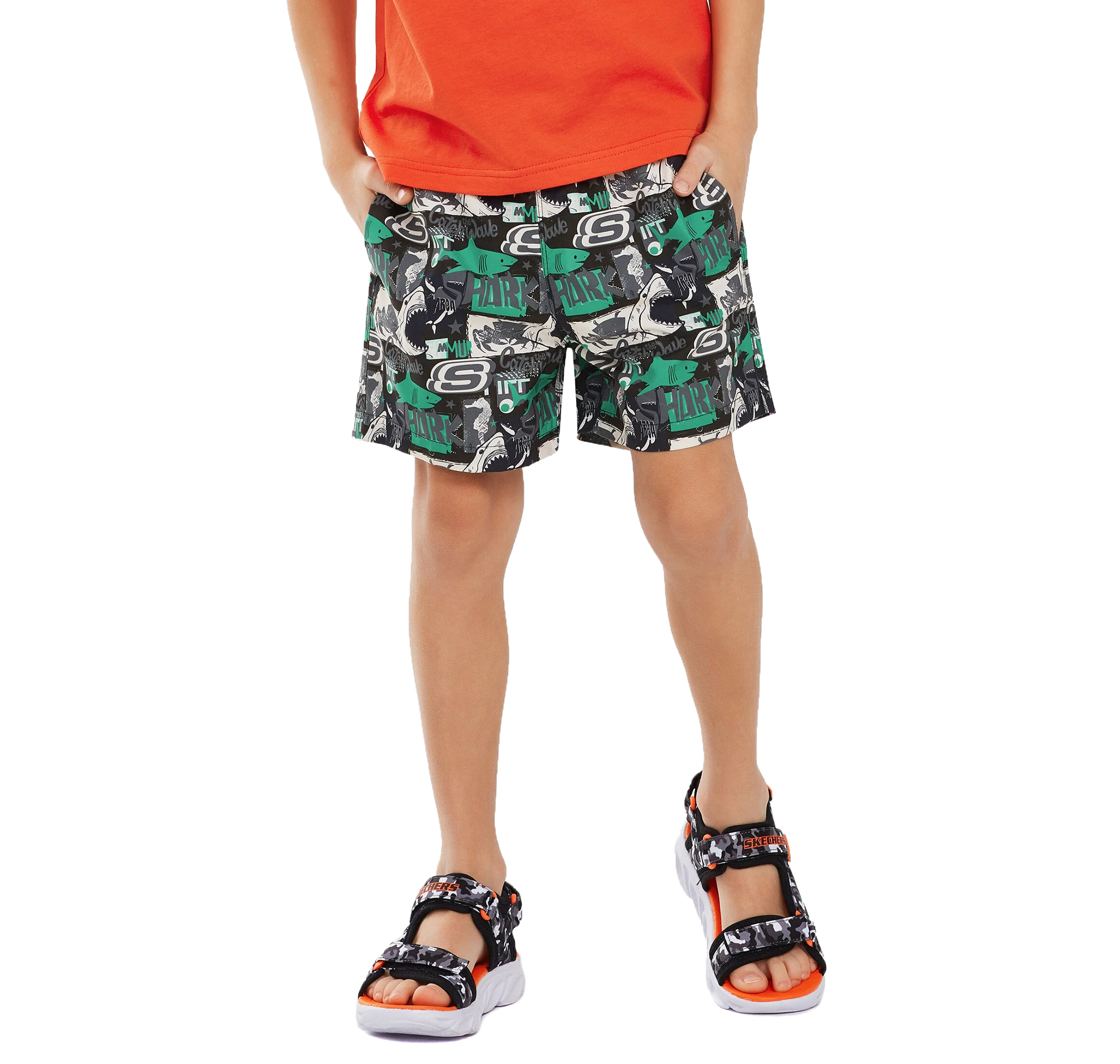 Детские шорты Skechers Swimwear B 5 İnch Swimshort Kapri