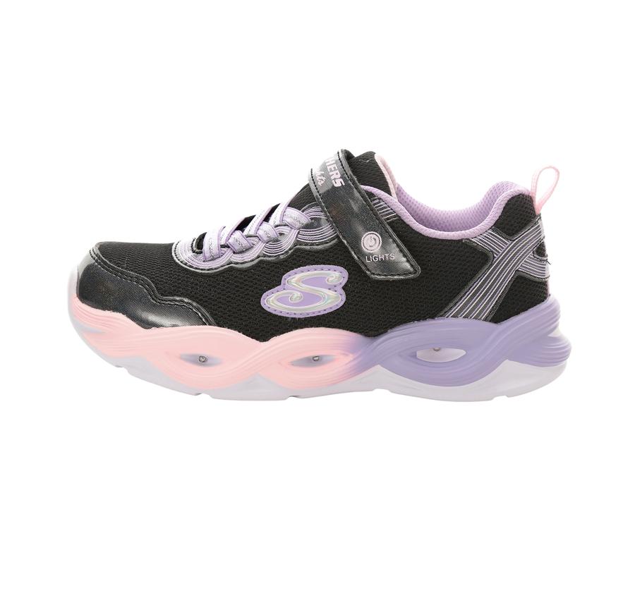 Skechers Twisty Glow Çocuk Spor Ayakkabı Siyah Skechers Twisty Glow Çocuk Spor Ayakkabı Siyah