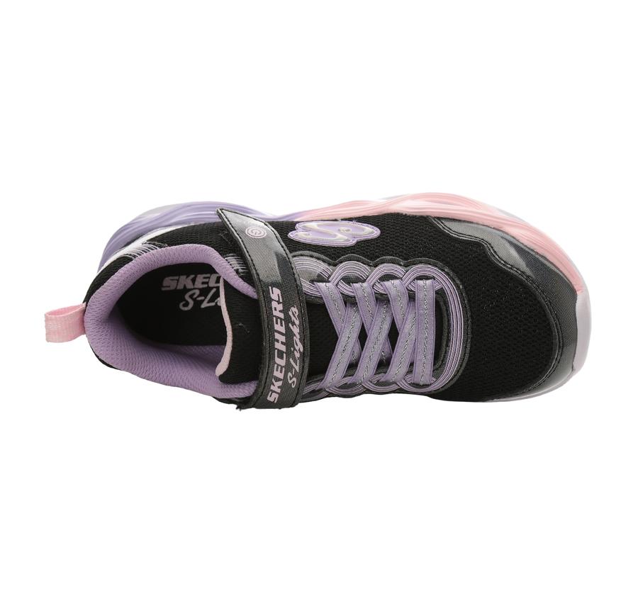 Skechers Twisty Glow Çocuk Spor Ayakkabı Siyah Skechers Twisty Glow Çocuk Spor Ayakkabı Siyah