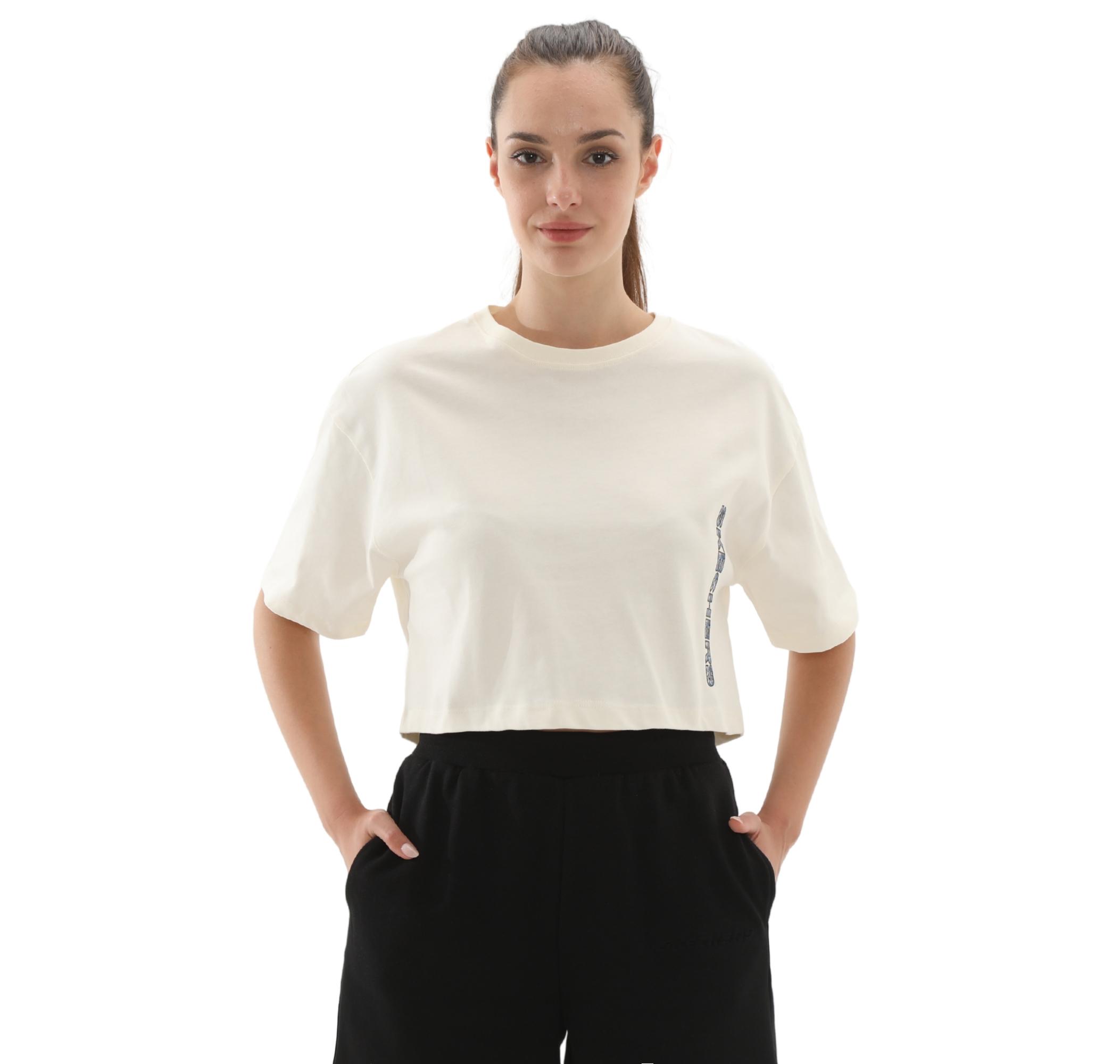 Женская футболка Skechers W Crop Fit Graphic Tee