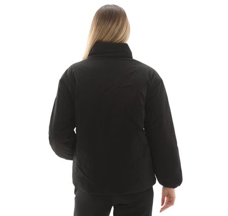 Skechers W Crop Puffer Jacket Kadın Siyah