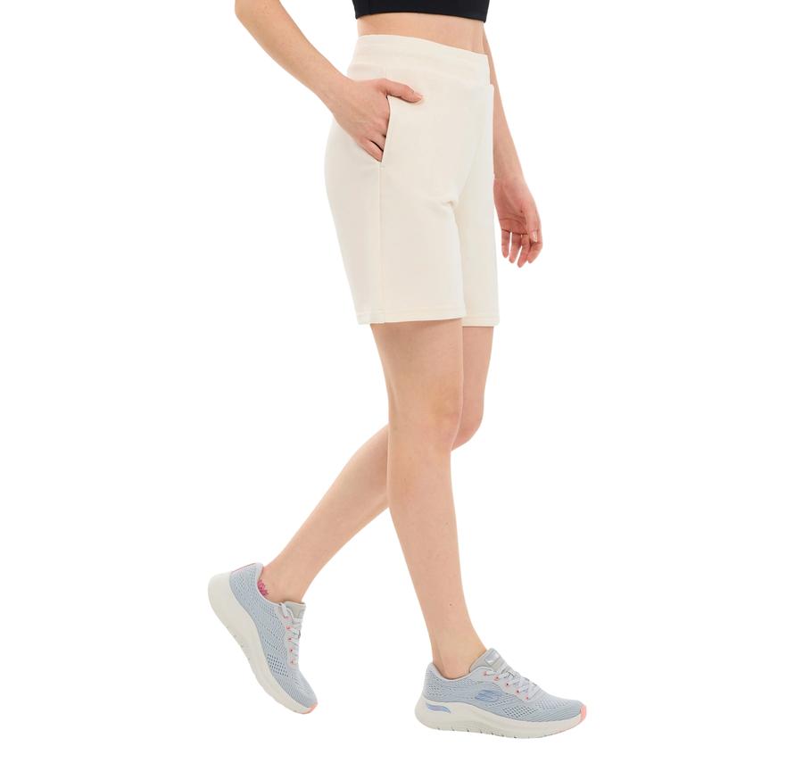 Skechers W Essential 5 Inch Sweat Short Sweat Short Kadın Bej Skechers W Essential 5 Inch Sweat Short Sweat Short Kadın Bej