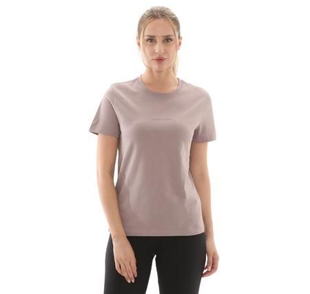 Skechers W Essential Crewneck T-Shirt Erkek T-Shirt Mor
