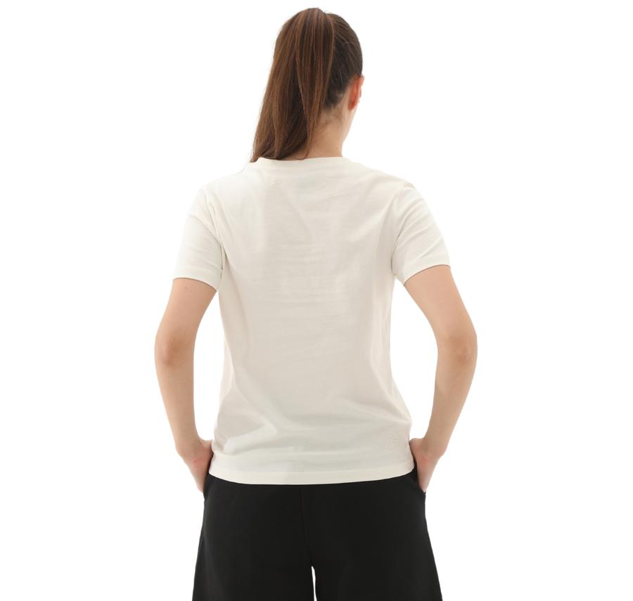 Skechers W Essential Crewneck T-Shirt Kadın T-Shirt Beyaz Skechers W Essential Crewneck T-Shirt Kadın T-Shirt Beyaz