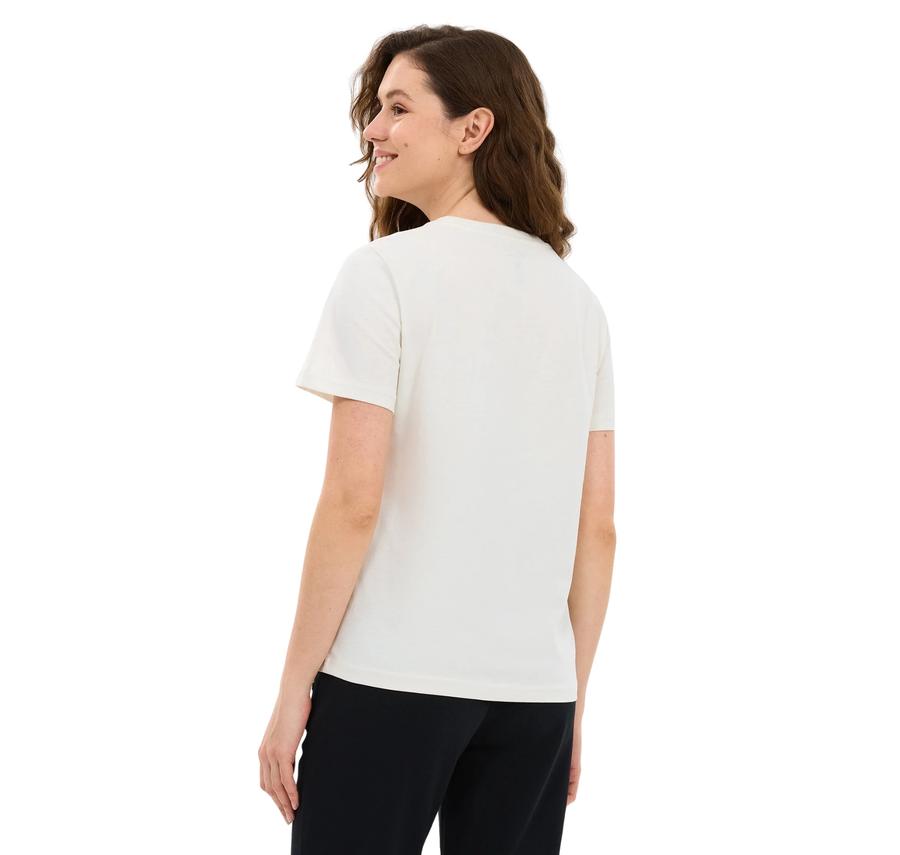 Skechers W Essential Crewneck T-Shirt Kadın T-Shirt Skechers W Essential Crewneck T-Shirt Kadın T-Shirt