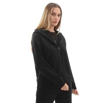 Skechers W Essential Full Zip Sweatshirt Kadın Siyah