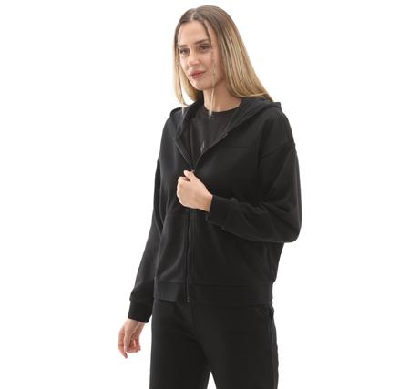 Skechers W Essential Full Zip Sweatshirt Kadın Siyah