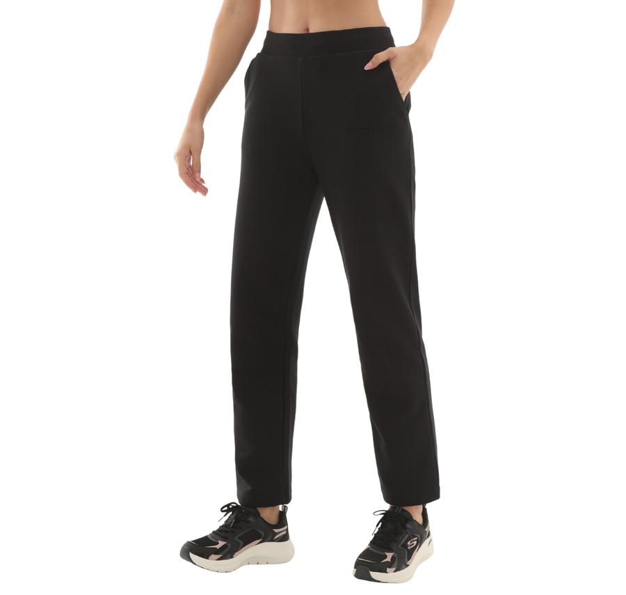 Skechers W Essential Regular Sweatpant Kadın Siyah Skechers W Essential Regular Sweatpant Kadın Siyah