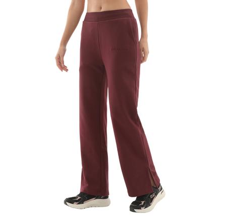 Skechers W Essential Wide Leg Regular Fit Sweatpant Kadın Bordo