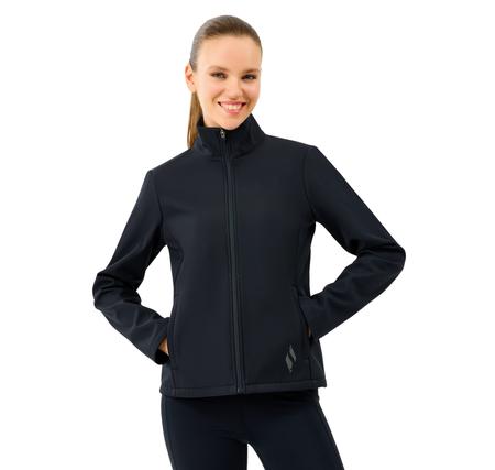 Skechers W Fitted Softshell Turtle Neck Jacket Kadın Siyah