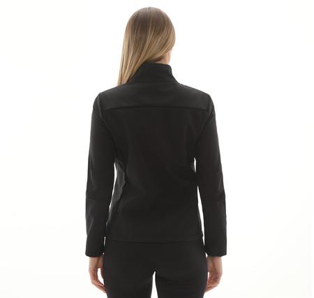 Skechers W Fitted Softshell Turtle Neck Jacket Kadın Siyah