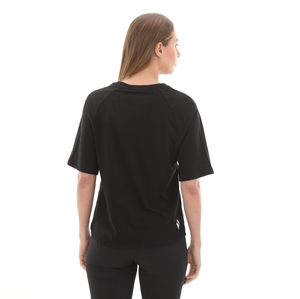 Skechers W Graphic Tee Crew Neck T-Shirt Kadın T-Shirt Siyah 2