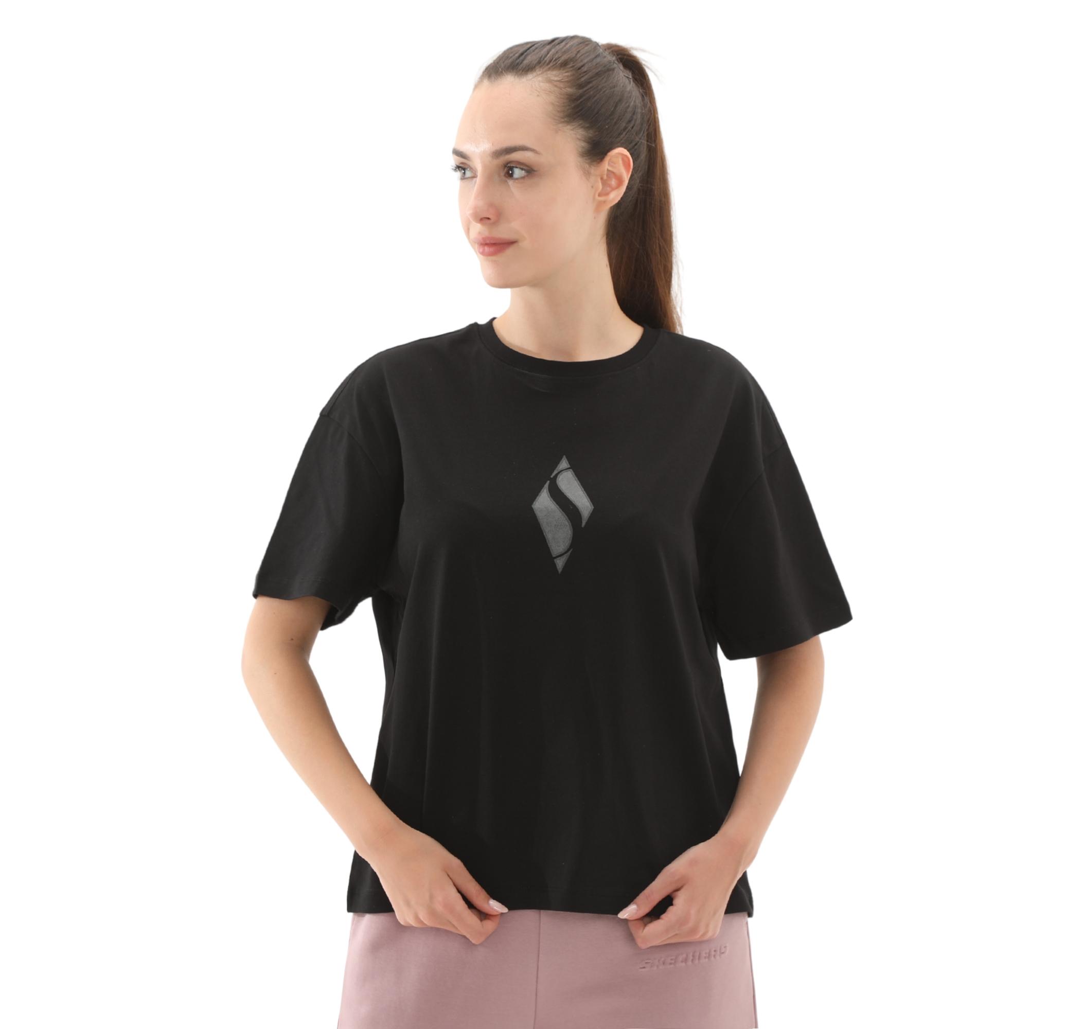 Женская футболка Skechers W Graphic Tee Loose Fit