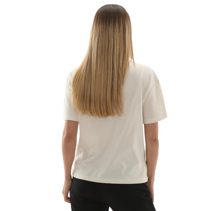 Skechers W Light Fabric T-Shirt Kadın Beyaz Skechers W Light Fabric T-Shirt Kadın Beyaz