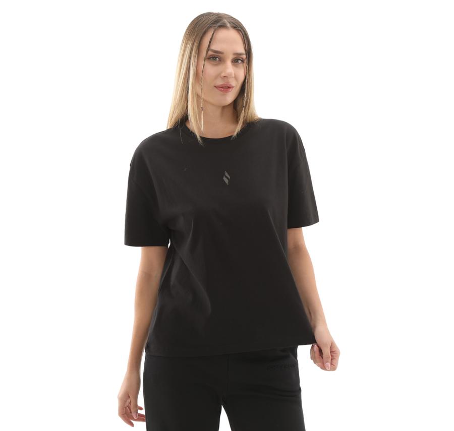 Skechers W Light Fabric T-Shirt Kadın Siyah Skechers W Light Fabric T-Shirt Kadın Siyah
