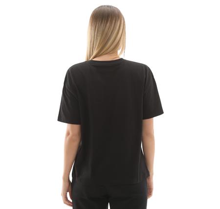 Skechers W Light Fabric T-Shirt Kadın Siyah