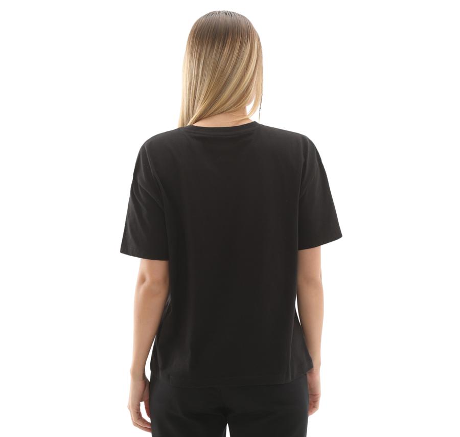 Skechers W Light Fabric T-Shirt Kadın Siyah Skechers W Light Fabric T-Shirt Kadın Siyah