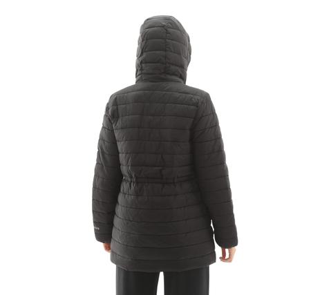 Skechers W Light Weight Quilted Jacket Kadın Mont Siyah