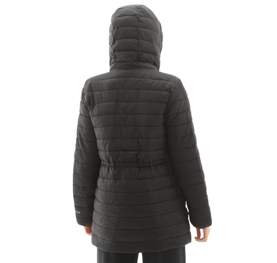 Skechers W Light Weight Quilted Jacket Kadın Mont Siyah Skechers W Light Weight Quilted Jacket Kadın Mont Siyah
