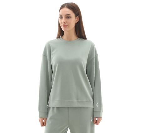 Skechers W Lounge Loose Crew Neck Sweatshirt Kadın Sweatshirt Açık Mavi Skechers W Lounge Loose Crew Neck Sweatshirt Kadın Sweatshirt Açık Mavi