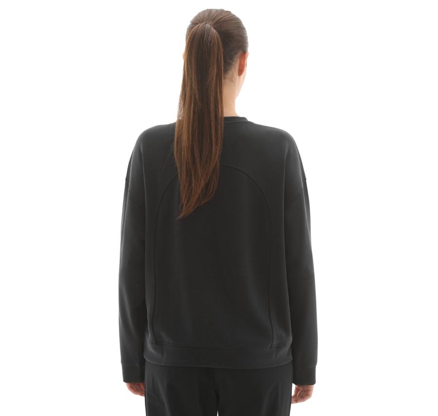Skechers W Lounge Loose Crew Neck Sweatshirt Kadın Sweatshirt Siyah Skechers W Lounge Loose Crew Neck Sweatshirt Kadın Sweatshirt Siyah