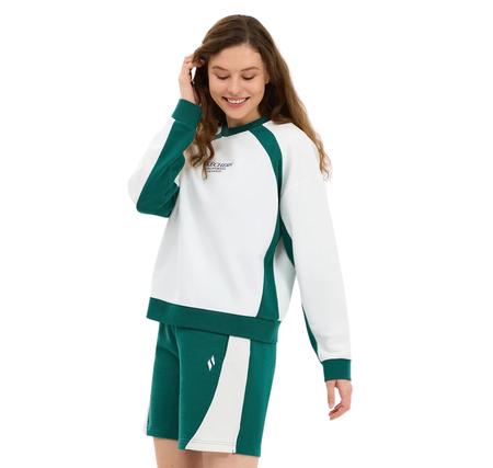 Skechers W Lw Fleece Loose Fit Sweatshirt Kadın Sweatshirt Beyaz